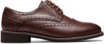 Women Classic Oxfords Lace Up Business Formal Wingtip Brogue Dress Shoes - Image 2