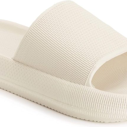 Pillow Slippers for Women and Men Non Slip Quick Drying Shower Slides Bathroom Sandals | Ultra Cushion | Thick Sole