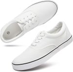 men Low Top Canvas Walking Shoes Lace-up Fashion Sneakers Casual